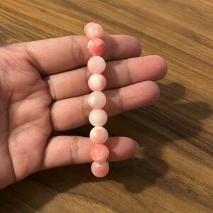 Natural gemstone pink jade